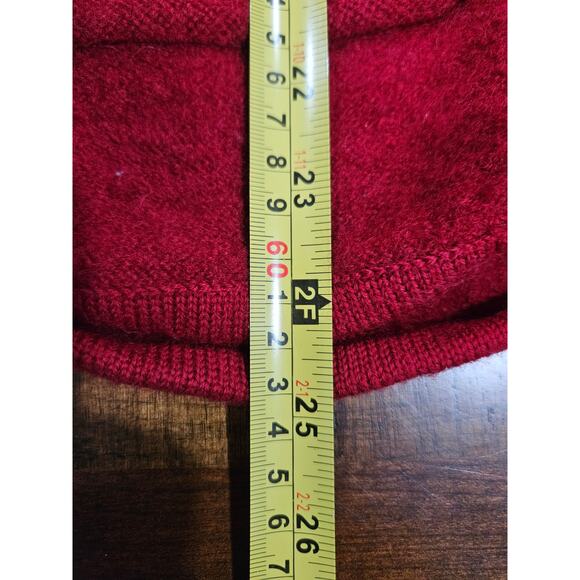 Deane & White Red 100% Wool Jacket Blazer Size L pockets - Picture 4 of 6